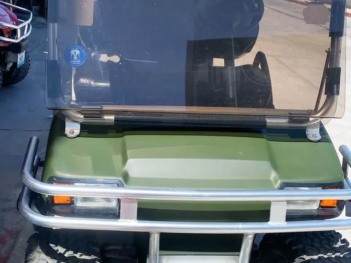 Golf cart rental fleet with published rates in San Pedro Belize