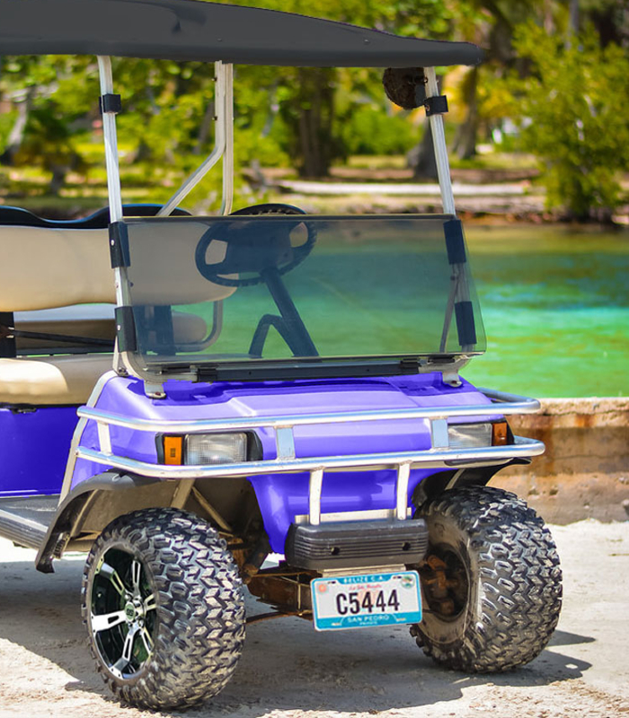 Belize island cruising
